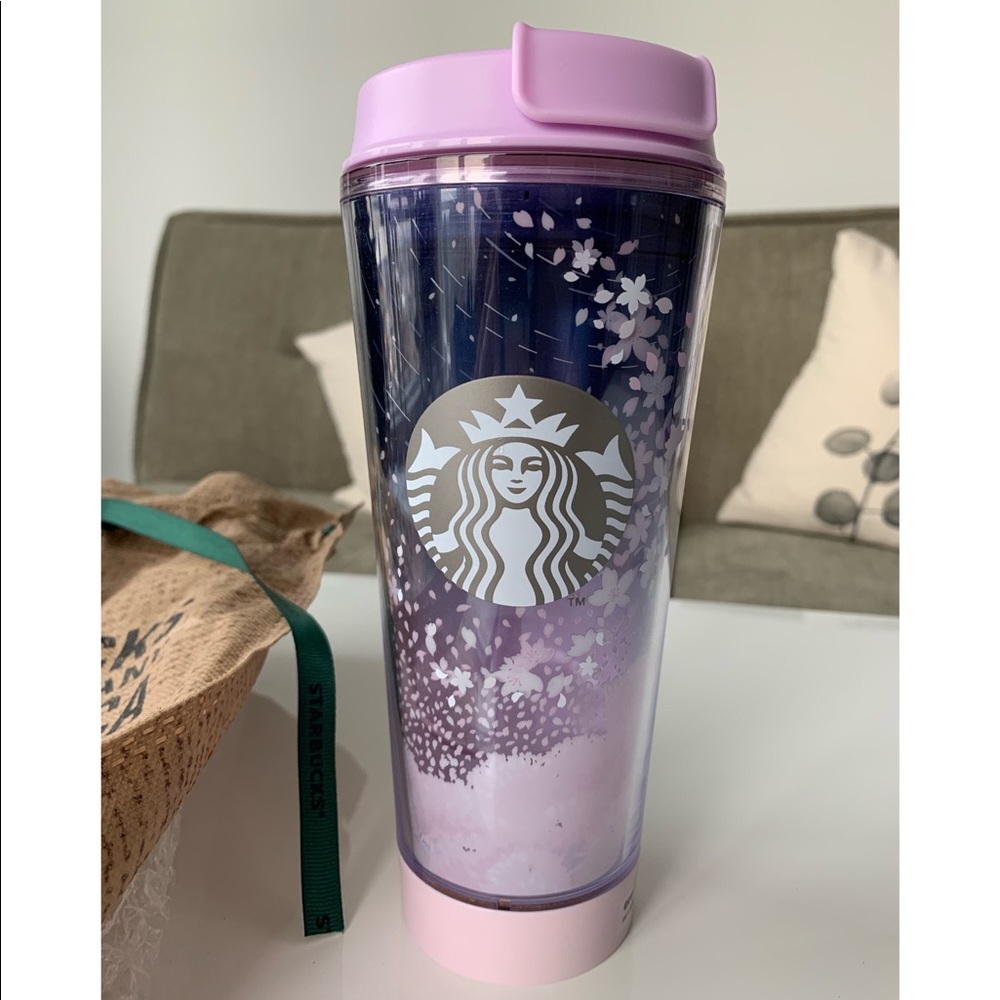 NWT Starbucks Limited Edition Sakura Light Up Tumbler